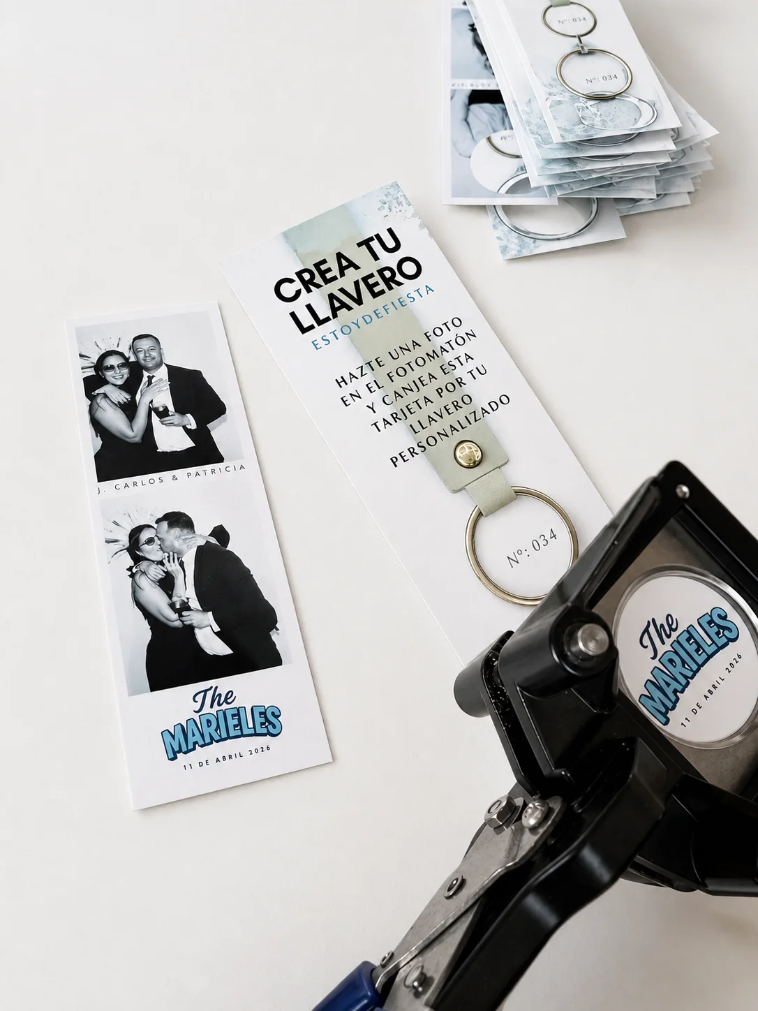 Llavero personalizado de boda